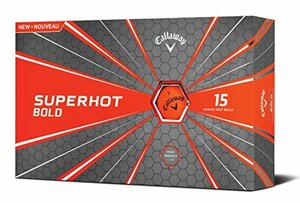 Callaway ゴルフ 2018 スーパーホットボールドマットゴルフボール (15個パック) オレンジ