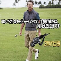 KINGBISON 青 ゴルフ ミニバック 楽々 シンプル メンズ 軽量 3～5本 ショート メンズ レディース バック ロング 横 縦 golf 直径_画像5