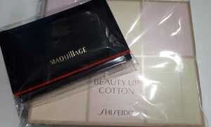 SHISEIDO Shiseido mirror attaching case ( oil absorbing sheets case )& beauty up cotton F new goods unused 