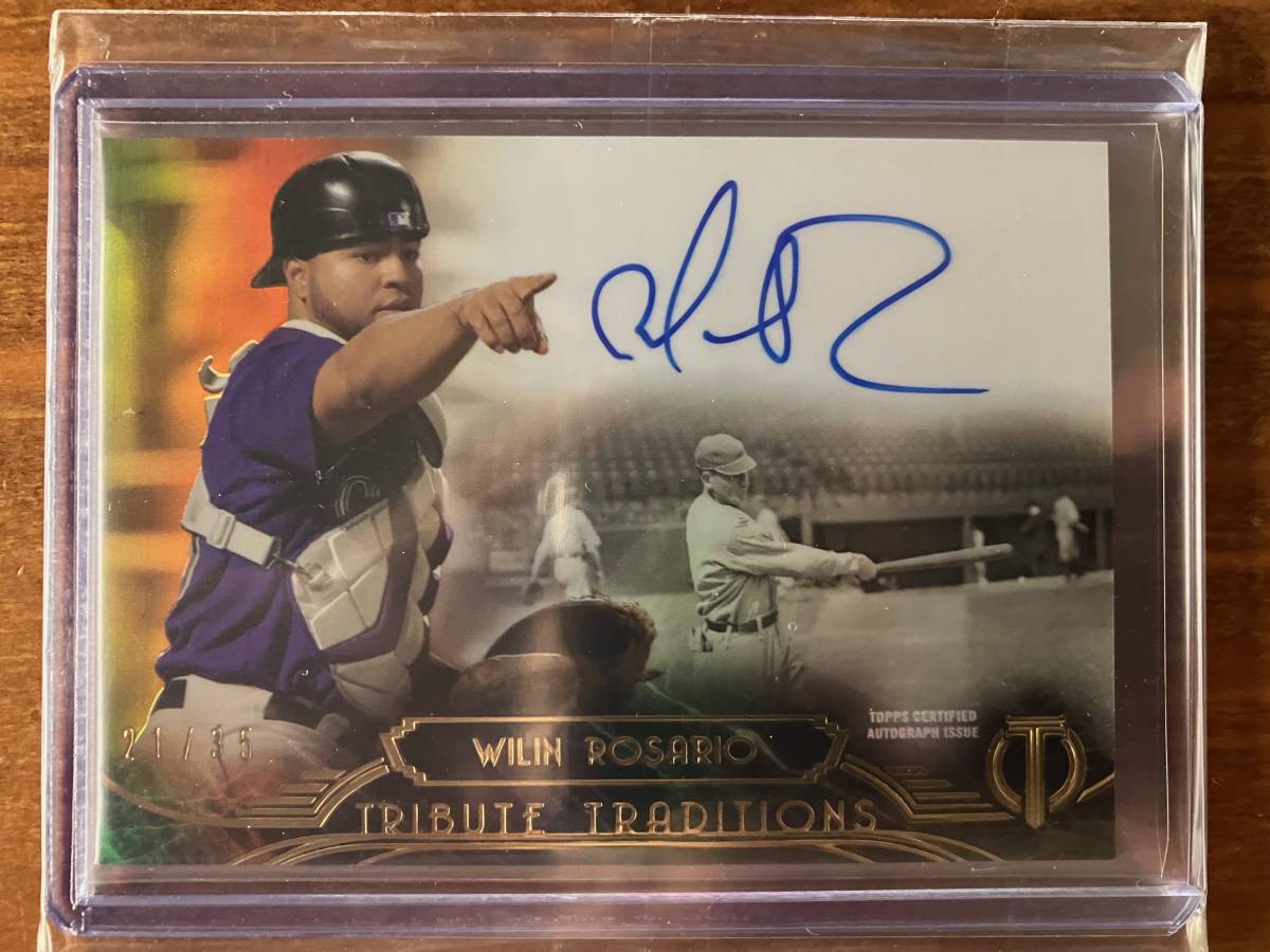 即納】 Topps Tribute Baseball バウアー 直筆サインカード 記念グッズ