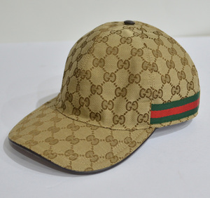 新品 GUCCI グッチ GG柄 キャンバス ベースボール キャップ CAP Y-227767