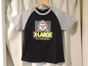 X-LARGE エクストララージ XLARGE Kids ファニーゴリラ ベースボール S/S TEE 黒140 キッズ 最新人気商品 値下げしました！送料込