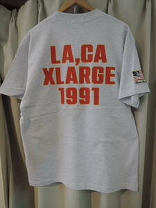 X-LARGE XLARGE エクストララージ LOCAL LOGO S/S TEE アッシュ Mサイズ 人気商品 送料￥230～ 値下げしました！