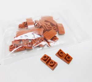 【新品未使用】レゴ　LEGO　逆スロープ　カーブ　1x2 ダークオレンジ　24個　１×２