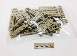【新品未使用】レゴ　LEGO　プレート　1x4 ダークタン　50枚　１×４