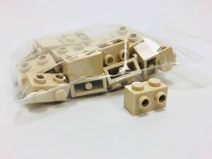 【新品未使用】レゴ　LEGO　ブロック　スタッド　1面　1x2 タン　ベージュ　24個　１×２