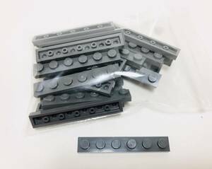 【新品未使用】レゴ　LEGO　プレート　1x6 ダークグレー　24枚　１×６