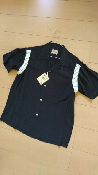 SALE! 送料込★東洋 スタイルアイズ SE37801 半袖ボーリングシャツ ブラック M