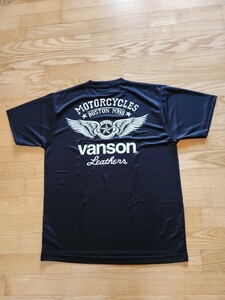 SALE! 送料込★vanson　バンソン　NVST2324 ドライ半袖Tシャツ　吸水速乾　UVカット バイカー　伸縮性　ブラック XXL