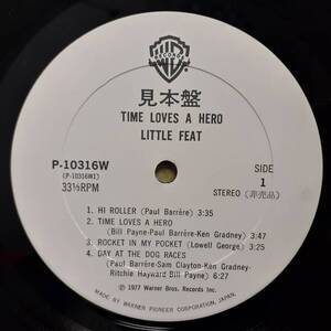 PROMO日本盤LP！見本盤 白ラベル Little Feat / Time Loves A Hero 1977年 Warner Bros. P-10316W リトル・フィートDoobie Brothers プロモ