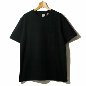 新品 Goodwear グッドウェア ポケットTシャツ ポケT 無地 レギュラーシルエット ヘビーウェイト 肉厚 厚手 ブラック 黒 L