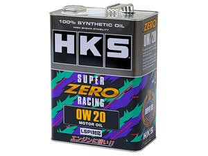 【HKS】スーパーゼロレーシング(LSPI対応) 0W20 4L缶×2缶 (合計8L)