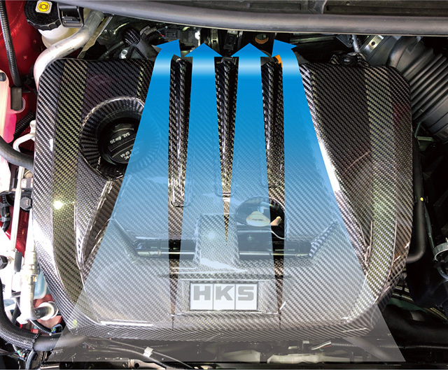 【HKS】ドライカーボン製エンジンカバー GRヤリス GXPA16 G16E-GTS