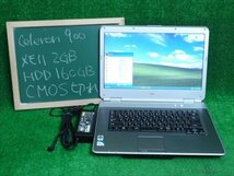 [2278]★Windows XP ★Celeron 900 2.20GHz メモリ2GB HD160GB 15.6インチ DVD-ROM 中古 NEC VJ22M/A-7 PC-VJ22MAZ77 CMOS切れ難あり_画像1