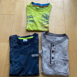 kids Tシャツ3枚　黄色の服140cm 他150 UTDOOR他