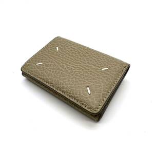 [ beautiful goods ]Maison Margiela mezzo n Margiela 4 stitch compact wallet three folding purse 