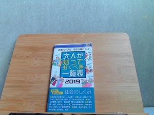 大人が知っておくべき一覧表2019　折れ有 2019年6月18日 発行