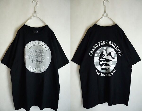 激レア90年代GRAND FANK RAILROAD グランド・ファンク・レイルロード☆戦争をやめようアルバムジャケットTシャツ L ★MADE IN USA