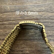 21.6mm 弓管　金色　時計ベルト　時計バンド　アンティーク　ヴィンテージ　中古品　ヤレタバンド_画像5