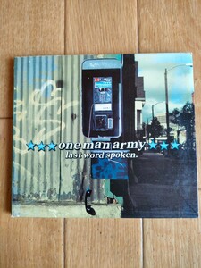 輸入盤 廃盤 ワン・マン・アーミー ラスト・ワード・スポークン One Man Army Last Word Spoken グリーン・デイ