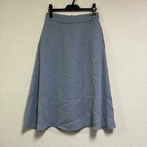 即納　ELEGARMENT フレアスカート ミディスカート ライトブルー 40