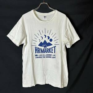 日本製 正規品 HRM HOLLYWOOD RANCH MARKET ハリウッドランチマーケット ハリラン シングルステッチ Tシャツ 半袖 白 M相当