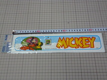 M-21 (大きめ) MICKEY Walt Disney Productions ステッカー 当時物 です(328×68mm) ミッキーマウス ウォルト ディズニー ビンテージ_画像1