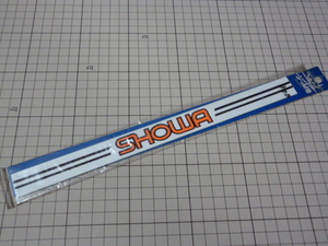 SHOWA ステッカー 当時物 です(ヘルメット シールド 用/274×22mm) ショーワ