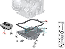 BMW MINI ミニクーパー R55 R56 R57 R58 R59 R60 R61 ATオイルフィルター + ガスケット 2点セット 24347566358 24117566356 出荷締切18時_画像5