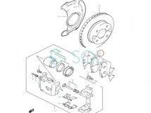 スズキ スプラッシュ(XB32S) ソリオ ソリオバンディッド(MA15S) フロント ブレーキパッド 左右セット 55810-71L02 55810-63J00_画像2