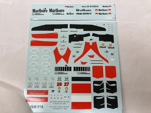 DECAL 1/43 マクラーレン MP4/5B F1 イタリアGP 日本GP1990 セナ　新品