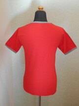 ブルガリア グラゴール文字 アルファベット Tシャツ 赤 XS 057_画像3