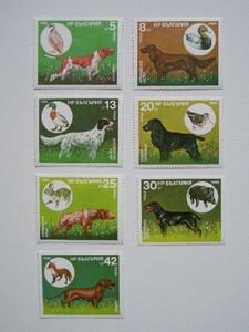 ブルガリア 切手 1985 狩猟 犬 3470