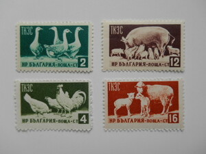 ブルガリア 切手 1955 家畜 0967-4