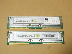 *Samsung PC800-40 128MB/4 2 pieces set total 256MB/ high speed /Non-ECC (RM021)