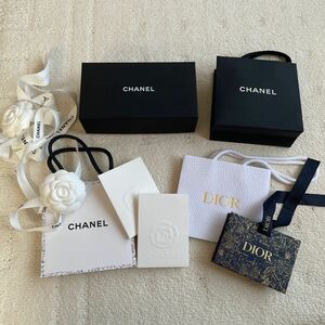 CHANEL 空箱　袋　カメリアリボン