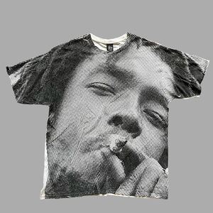 超希少　stussy peter tosh プリント　ドット　フェイス　Tシャツ　Tee 2XL ブラック　ホワイト　ステューシー　ボブマーリー