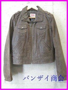 001c30◆良品です◆Levi’ｓ リーバイス本革スエードレザー ジャケット XL/ライダースジャケット/レーシング/フライト/アメカジ/サード　