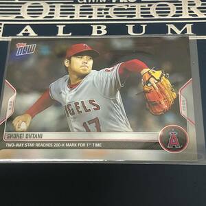 2022 MLB TOPPS NOW 大谷翔平 200奪三振 2-Way Star Reaches 200-K Mark for 1st Time カード　　