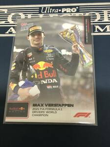 2021 F1 Topps Now　Max Verstappen 2021 FIA Driver's World Champion カード　④