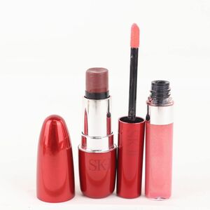 eske- two lipstick etc. clear beauty lip gloss other 2 point set together cosme cosmetics lady's SK-2