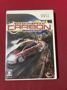 ｓ▼▼　中古　nintendo Wii　ニード・フォー・スピード カーボン　任天堂　未検品　動作未確認　ソフト　　/E16