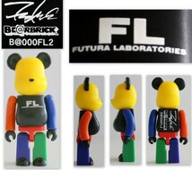 324/★中古★ベアブリック 100% フューチュラ ラボラトリーズ マルチカラー 限定　BE@RBRICK 100% FUTURA LABORATORIES_画像1