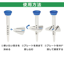 PZ15S-or オレンジ レビュー投稿でメール便送料無料 ゴルフティー コントロールティー 飛距離 ティー ドライバー 1本のみ_画像9