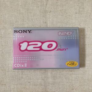 【未開封品】SONY ハイポジション カセットテープ CDix II C-120CDX2H 120分 ソニー ハイポジ