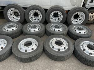 245/70R19.5 Dunlop SP680 ISO aluminium aru core 19.5×6.75 147 увеличенный тоннаж низкий пол ISO system flat поверхность сиденье полировка завершено 1 2 шт цена 