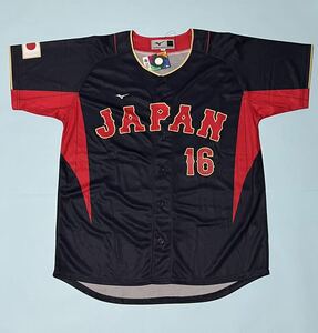 送料無料　タグ付新品　2023WBC日本代表　大谷翔平選手ユニフォーム　プリントタイプ　フリーサイズ　世界制覇　MIZUNO