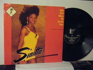 ▲12インチ SINITTA / RIGHT BACK WHERE WE STARTED FROM（B:I JUST CAN'T HELP IT） 輸入盤 FANFARE 12FANX18 ハイエナジー◇r50611