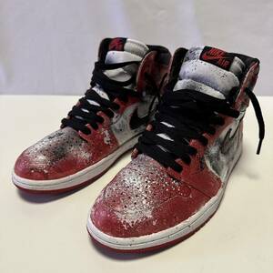 逸品◇NIKE Air Jordan 1 ナイキ ジョーダン1 chicago シカゴ カスタム 26.5cm off white オフオワイト