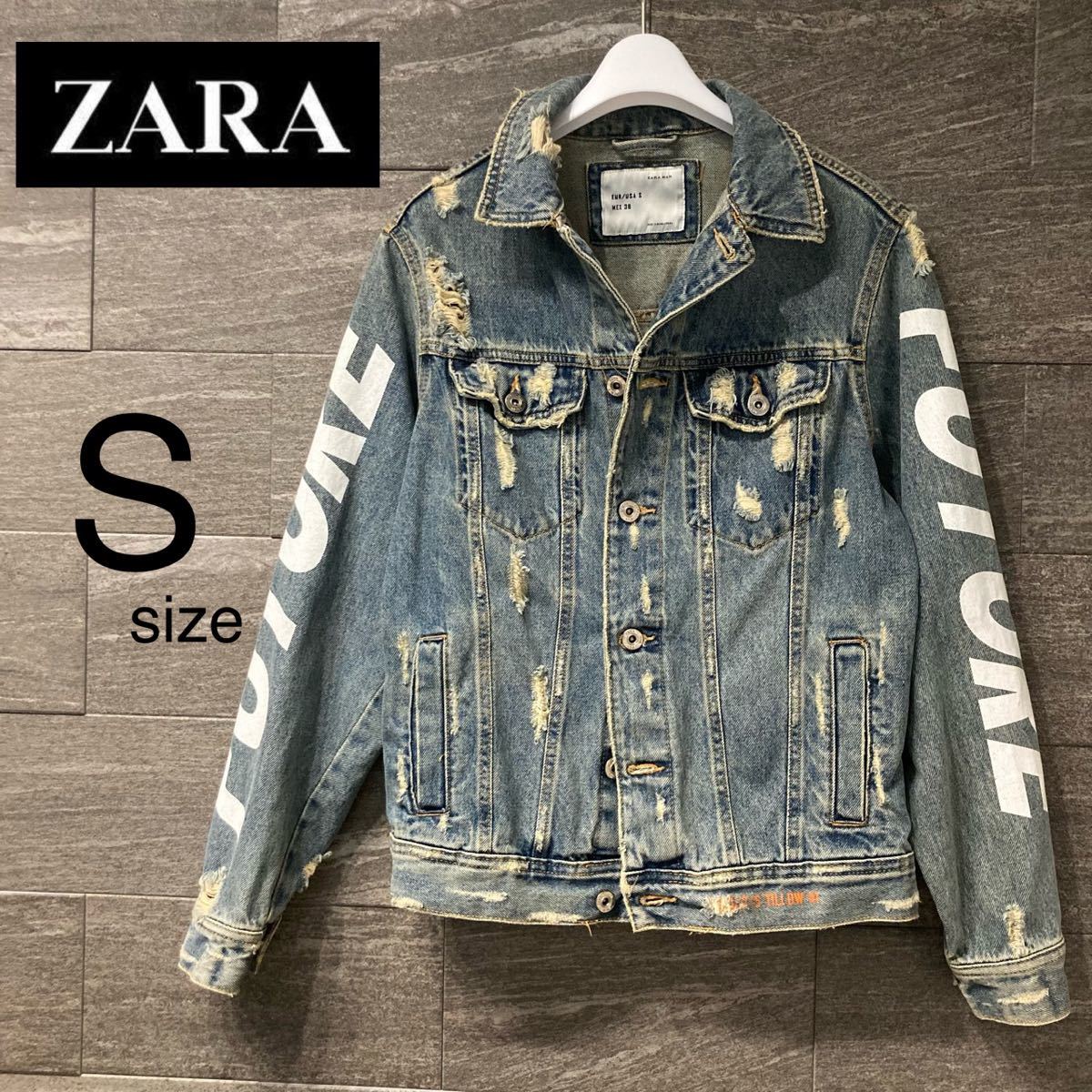 ザラ ZARA Ｇジャン デニムジャケット 羽織 ブリーチ ストリート